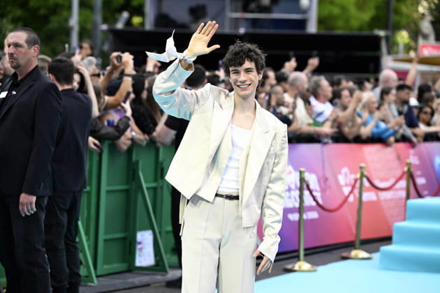VIENNA, AUSTRIA 20260510 Daniel Zizka representing the Czech Republic on the turquoise carpet ahead of next week s semi finals and final of this year s Eurovision Song Contest ESC in Vienna, Austria WIEN AUSTRIA x10070x  Copyright: xJessicaxGow TTx EUROVISION 2026 TURQUOISE CARPET 5cI-Pukwf58
