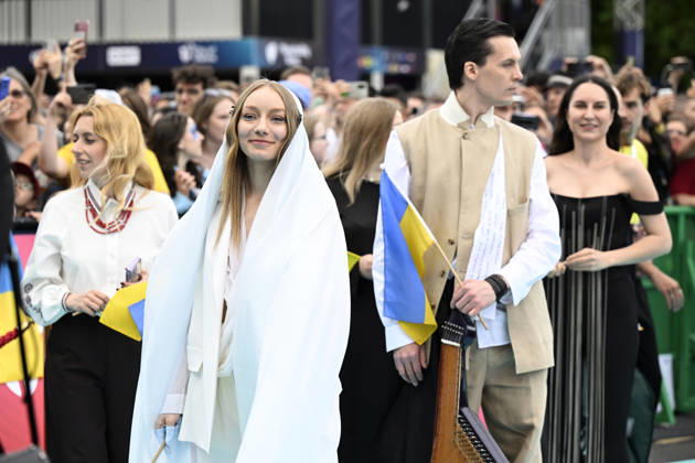 VIENNA, AUSTRIA 20260510 LelÃ ka representing Ukraine on the turquoise carpet ahead of next week s semi finals and final of this year s Eurovision Song Contest ESC in Vienna, Austria VIENNA AUSTRIA x10070x  Copyright: xJessicaxGow TTx EUROVISION 2026 TURQUOISE CARPET p9yWH2UWKUk