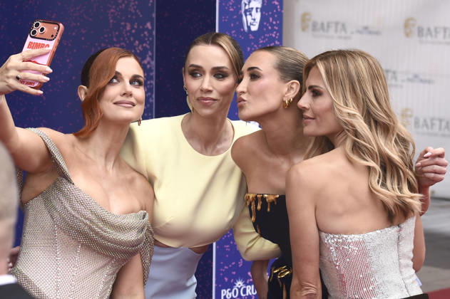Ashley James, Una Healy, Georgia Harrison und Zoe Hardmanbei der Verleihung der BAFTA TV Awards 2026 in der Royal Festival Hall. London, 10.05.2026