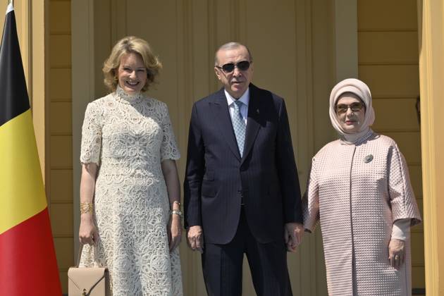 Queen Mathilde Attends 2026 Turkey Economic Mission ISTANBUL, TURKEY - MAY 11: Queen Mathilde of Belgium pictured meeting with President Erdogan and the First Lady during the Belgian Economic Mission to the Republic of Turkey, on May 11, 2026 in Istanbul, Turkey, 11 05 2026 Istanbul Turkey  Copyright: xPhilipxReynaersx