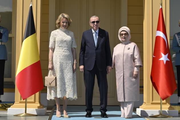 Queen Mathilde Attends 2026 Turkey Economic Mission ISTANBUL, TURKEY - MAY 11: Queen Mathilde of Belgium pictured meeting with President Erdogan and the First Lady during the Belgian Economic Mission to the Republic of Turkey, on May 11, 2026 in Istanbul, Turkey, 11 05 2026 Istanbul Turkey  Copyright: xPhilipxReynaersx