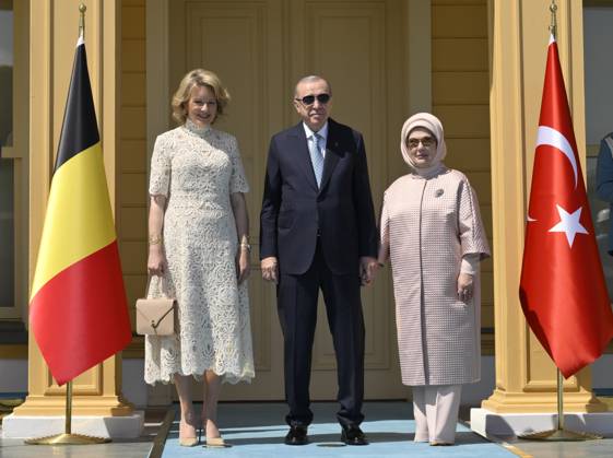 Queen Mathilde Attends 2026 Turkey Economic Mission ISTANBUL, TURKEY - MAY 11: Queen Mathilde of Belgium pictured meeting with President Erdogan and the First Lady during the Belgian Economic Mission to the Republic of Turkey, on May 11, 2026 in Istanbul, Turkey, 11 05 2026 Istanbul Turkey  Copyright: xPhilipxReynaersx