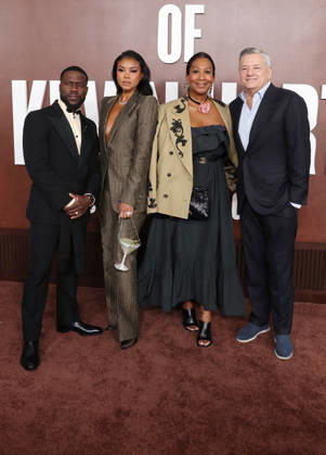 Los Angeles CA May 10: Kevin Hart ,Eniko Hart, Nicole Avant, Ted Sarandos. at The Roast Of Kevin Hart Red Carpet At Netflix Is A Joke Fest held at The Kia Forum in Los Angeles, CA. on May 10, 2026 Credit: AdMedia Los Angeles USA - ZUMAa123 20260510_zaa_a123_119 Copyright: xADx