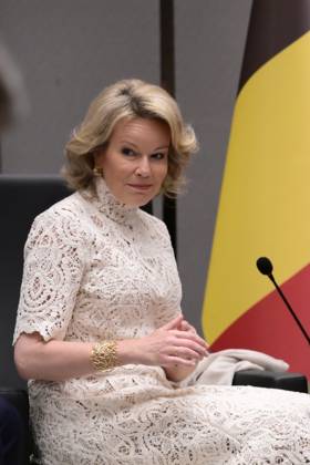 Queen Mathilde Attends 2026 Turkey Economic Mission ISTANBUL, TURKEY - MAY 11: Queen Mathilde of Belgium pictured during the official launch event of the mission in presence of the Minister of Trade during the Belgian Economic Mission to the Republic of Turkey on May 11, 2026 in Istanbul, Turkey, 11 05 2026 Istanbul Turkey  Copyright: xPhilipxReynaersx