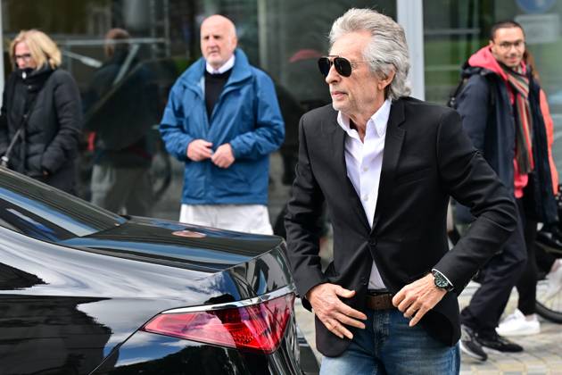 Television Maker Paul Jambers pictured during the funeral ceremony for Belgian media figure Hans Otten, Monday 11 May 2026 in Mechelen. Otten died on May 5.  DIRKxWAEM 173489167