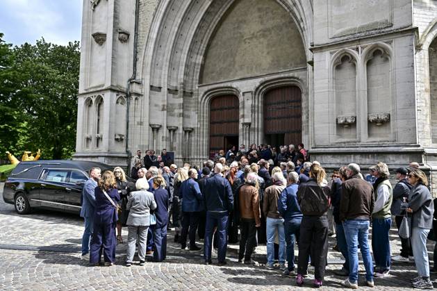 the funeral ceremony for Belgian media figure Hans Otten, Monday 11 May 2026 in Mechelen. Otten died on May 5.  DIRKxWAEM 173493356