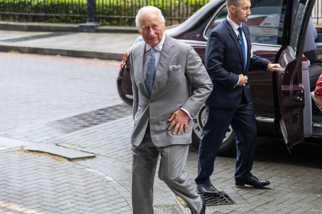 May 11, 2026, London, England, United Kingdom: King CHARLES III arrives at GuyÃ¢â‚¬â ¢s NHS Cancer Centre ahead of a visit. London United Kingdom  - ZUMAs262 20260511_zip_s262_001 Copyright: xTayfunxSalcix