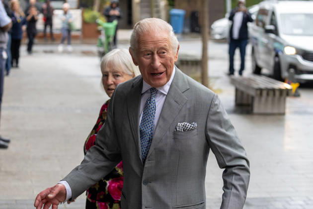 May 11, 2026, London, England, United Kingdom: King CHARLES III arrives at GuyÃ¢â‚¬â ¢s NHS Cancer Centre ahead of a visit. London United Kingdom  - ZUMAs262 20260511_zip_s262_010 Copyright: xTayfunxSalcix