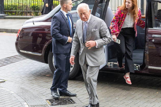 May 11, 2026, London, England, United Kingdom: King CHARLES III arrives at GuyÃ¢â‚¬â ¢s NHS Cancer Centre ahead of a visit. London United Kingdom - ZUMAs262 20260511_zip_s262_008 Copyright: xTayfunxSalcix