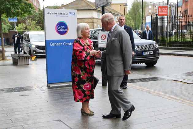 May 11, 2026, London, London, UK: London, UK. King Charles III arrives at Guy s Hospital in central London to mark its 300th anniversary and visit the hospitalÃ¢â‚¬â ¢s cancer centre. During the visit, the King will hear from doctors and researchers about their work using AI and robotics to treat patients and will be shown a demonstration of a robot-assisted surgical system. In the Chemotherapy Village, the King will meet patients receiving cancer treatment under the care of the hospital and will unveil a plaque to commemorate the visit and mark the hospitalÃ¢â‚¬â ¢s 300th anniversary. London UK  - ZUMAl94_ 20260511_zaf_l94_002 Copyright: xDinendraxHariax