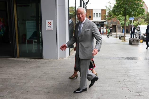 May 11, 2026, London, London, UK: London, UK. King Charles III arrives at Guy s Hospital in central London to mark its 300th anniversary and visit the hospitalÃ¢â‚¬â ¢s cancer centre. During the visit, the King will hear from doctors and researchers about their work using AI and robotics to treat patients and will be shown a demonstration of a robot-assisted surgical system. In the Chemotherapy Village, the King will meet patients receiving cancer treatment under the care of the hospital and will unveil a plaque to commemorate the visit and mark the hospitalÃ¢â‚¬â ¢s 300th anniversary. London UK  - ZUMAl94_ 20260511_zaf_l94_006 Copyright: xDinendraxHariax