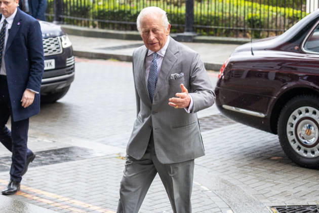 May 11, 2026, London, England, United Kingdom: King CHARLES III arrives at GuyÃ¢â‚¬â ¢s NHS Cancer Centre ahead of a visit. London United Kingdom  - ZUMAs262 20260511_zip_s262_014 Copyright: xTayfunxSalcix