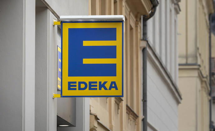 Logo von Edeka in Potsdam, 23.04.2026. Copyright: xYonaxElsnerx