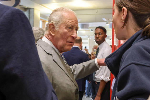 May 11, 2026, London, London, UK: London, UK. King Charles III arrives at Guy s Hospital in central London to mark its 300th anniversary and visit the hospitalÃ¢â‚¬â ¢s cancer centre. During the visit, King Charles heard from doctors and researchers about their work using AI and robotics to treat patients and was shown a demonstration of a robot-assisted surgical system. In the Chemotherapy Village, the King spoke with patients receiving cancer treatment under the care of the hospital before unveiling a plaque to commemorate the visit and mark the hospitalÃ¢â‚¬â ¢s 300th anniversary. London UK  - ZUMAl94_ 20260511_zaf_l94_015 Copyright: xDinendraxHariax