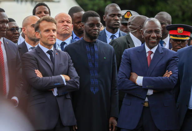 Africa Forward Summit in Kenya NAIROBI, KENYA - MAY 11: French President Emmanuel Macron and Kenyan President William Ruto participate in a panel on culture during the Africa Forward Summit in Nairobi, Kenya, on May 11, 2026. Lucas Mukasa Anadolu Nairobi Kenya. Editorial use only. Please get in touch for any other usage.  Copyright: x2026xAnadoluxLucasxMukasax