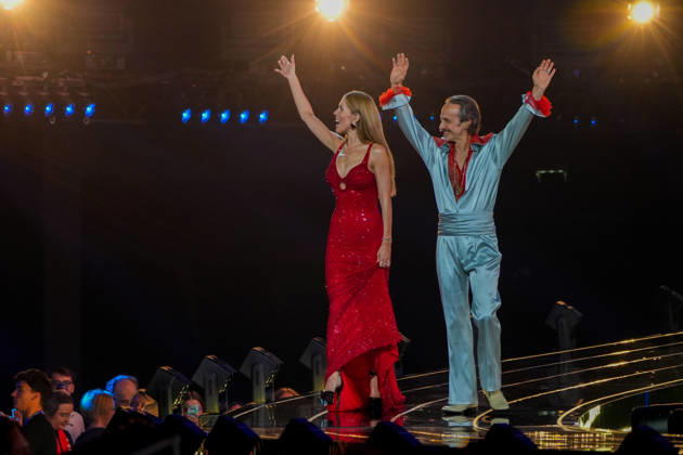 11.05.2026 - Europa, Österreich, Wien: 70. Eurovision Song Contest 2026 in der Wiener Stadthalle - Semi-final 1 (Dress Rehearsal 2); Victoria Swarovski and Michael Ostrowski Copyright: xJulianxSindricx
