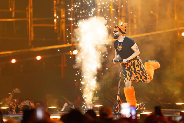 Eurovision Song Contest 2025 Dress Rehearsal 2 of First Semi Final, 11.05.2026 VIENNA, AUSTRIA - 11 MAY 2026: Image shows Greece singer Akylas for Greece performing the song Ferto during Eurovision Song Contest 2025 Dress Rehearsal 2 of First Semi Final at Wiener Stadthalle on 11 05 2026 in Vienna, Austria. Vienna Wiener Stadthalle Austria Copyright: xBEAUTIFULxSPORTS Froehlichx