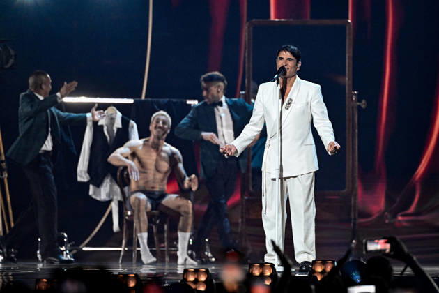 VIENNA, AUSTRIA 20260511 Sal Da Vinci representing Italy with the entry Per sempre sÃ¬ during the second rehearsal for semi final 1 of the 70th Eurovision Song Contest ESC at the Wiener Stadthalle in Vienna, Austria, Monday, May 11, 2026 VIENNA AUSTRIA x10070x  Copyright: xJessicaxGow TTx EUROVISION 2026 REHEARSAL SEMI-FINAL 1 yMJ8Y4pccQ0