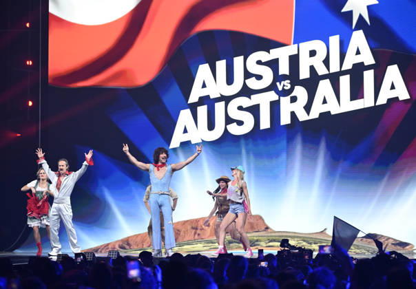 VIENNA, AUSTRIA 20260511 Go Jo representing Australia 2025 in the intermission during the second rehearsal for semi final 1 of the 70th Eurovision Song Contest ESC at the Wiener Stadthalle in Vienna, Austria, Monday 11 May 2026 WIEN AUSTRIA x10070x  Copyright: xJessicaxGow TTx EUROVISION 2026 REHEARSAL SEMI-FINAL 1 j5uLRNcb4iI