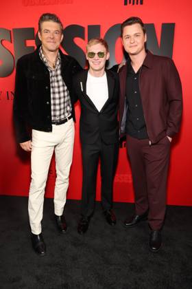 LOS ANGELES, CALIFORNIA - MAY 11: Jason Blum, Curry Barker and Cooper Tomlinson at the screening of Obsession at the Hollywood Legion Theater on May 11, 2026 Credit: . USA - ZUMAa123 20260508_zaa_a123_081 Copyright: xAdMediax