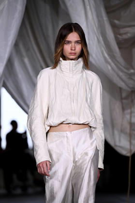 AUSTRALIAN FASHION WEEK, A model walks the runway wearing creations by Australian designer Bianca Spender, during Australian Fashion Week in Sydney, Tuesday, May 12, 2026. ( NO ARCHIVING SYDNEY NEW SOUTH WALES AUSTRALIA  Copyright: xDANxHIMBRECHTSx 20260512196380800335