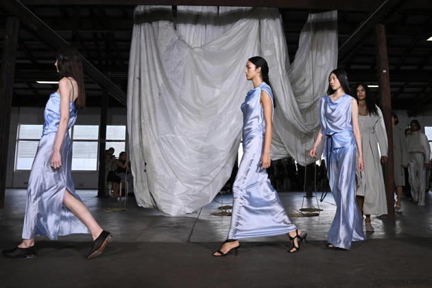 AUSTRALIAN FASHION WEEK, Models walk the runway wearing creations by Australian designer Bianca Spender, during Australian Fashion Week in Sydney, Tuesday, May 12, 2026. ( NO ARCHIVING SYDNEY NEW SOUTH WALES AUSTRALIA  Copyright: xDANxHIMBRECHTSx 20260512194449846447