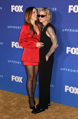 NEW YORK, NY- MAY 11: Sophia Bush and Ashlyn Harris at the 2026 FOX Upfront at New York City Center on May 11, 2026 in New York City Copyright: xmpi099 MediaPunchx