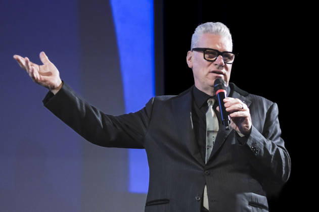 Mark Kermode in der Talkshow Mark Kermode Live in 3D im BFI Southbank. London, 11.05.2026