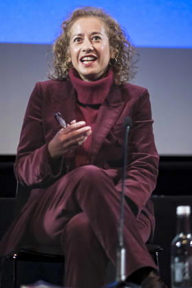 Samira Ahmed in der Talkshow Mark Kermode Live in 3D im BFI Southbank. London, 11.05.2026