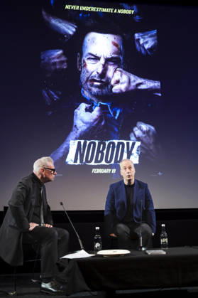 Mark Kermode und Bob Oodenkirk in der Talkshow Mark Kermode Live in 3D im BFI Southbank. London, 11.05.2026