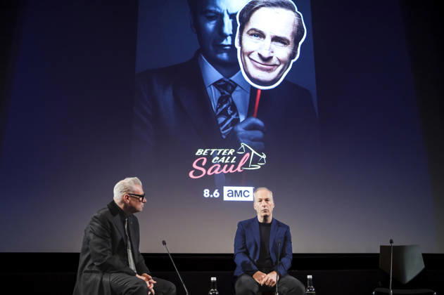 Mark Kermode und Bob Oodenkirk in der Talkshow Mark Kermode Live in 3D im BFI Southbank. London, 11.05.2026