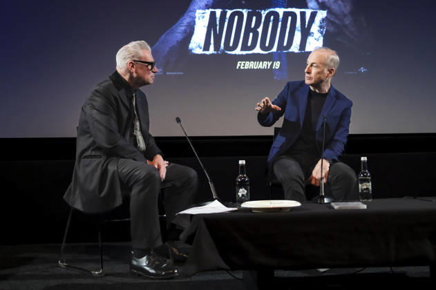 Mark Kermode und Bob Oodenkirk in der Talkshow Mark Kermode Live in 3D im BFI Southbank. London, 11.05.2026