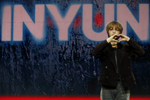 K-pop group YOUNITE holds media showcase for mini-album in Seoul Eunho of South Korean boy group YOUNITE poses for photos during a showcase for their eighth mini-album, INYUN Part.1, in Seoul, South Korea, on May 12, 2026. The release marks the group s debut under their new agency, Para Music, and features five tracks centered on the themes of connection and fate. Seoul South Korea  Copyright: xMatrixxImagesx xJungxUi-Chelx