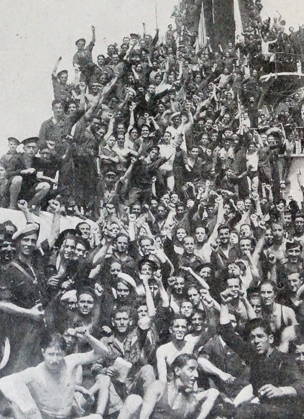 RECORD DATE NOT STATED Spanish Civil War: Republican sailors crew the Spanish ship Jaime I Spanish Civil War: Republican sailors crew the Spanish ship Jaime I which shelled a number of rebel strongholds, among them Ceuta, Melilla and Algeciras Editorial use only. All other uses to be cleared with the copyright owner (World History Archive), in advance., WHA_071_0324.jpg, Spanish Civil War; Republican sailors; crew; Spanish ship; Jaime I; shelled; rebel strongholds; Ceuta; Melilla; Algeciras; military conflict; sailors; navy; warship; bombardment; Republican forces; Spanish history; historical event; maritime warfare; naval battle; Spanish Republic; Nationalist rebels; Spanish Navy; Spanish military; Spanish sailors; Spanish ports; Spani Copyright: xWorldxHistoryxArchivex