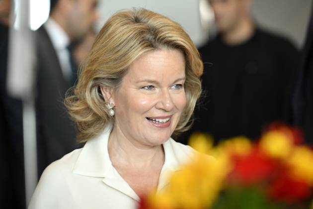 Queen Mathilde Attends 2026 Turkey Economic Mission ISTANBUL, TURKEY - MAY 12: Queen Mathilde of Belgium pictured during a Power Lunch organized by the Federation of Enterprises in Belgium & TUSIAD, as part of the Belgian economic mission to the Republic of Turkey, on May 12, 2026 in Istanbul, Turkey, 12 05 2026 (Photo: Philip Reynaers Photonews) Istanbul Turkey  Copyright: xPhilipxReynaersx