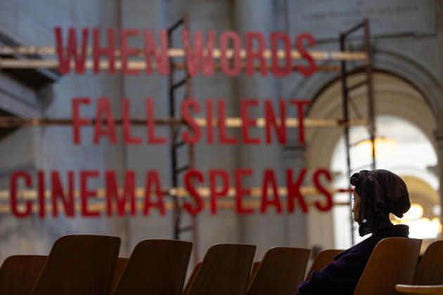 When Words Fall Silent, Cinema Speaks by Zineb Sedira at Tate Britain, London, UK 12 May 2026 When Words Fall Silent, Cinema Speaks, the Tate Britain Commission by Zineb Sedira on display in the Duveen Galleries at Tate Britain, London, UK, on 12 May 2026. The large-scale immersive installation, the artist s largest UK commission to date, draws on family archives and the history of cinema to explore themes of memory, migration and trauma., Credit:Pete Speller Avalon Copyright: xPetexSpellerx xAvalonx 1098288649