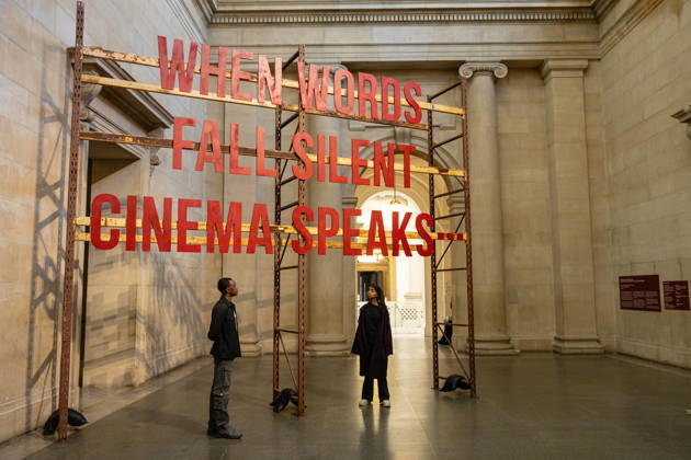 When Words Fall Silent, Cinema Speaks by Zineb Sedira at Tate Britain, London, UK 12 May 2026 When Words Fall Silent, Cinema Speaks, the Tate Britain Commission by Zineb Sedira on display in the Duveen Galleries at Tate Britain, London, UK, on 12 May 2026. The large-scale immersive installation, the artist s largest UK commission to date, draws on family archives and the history of cinema to explore themes of memory, migration and trauma., Credit:Pete Speller Avalon Copyright: xPetexSpellerx xAvalonx 1098288759