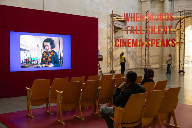 When Words Fall Silent, Cinema Speaks by Zineb Sedira at Tate Britain, London, UK 12 May 2026 When Words Fall Silent, Cinema Speaks, the Tate Britain Commission by Zineb Sedira on display in the Duveen Galleries at Tate Britain, London, UK, on 12 May 2026. The large-scale immersive installation, the artist s largest UK commission to date, draws on family archives and the history of cinema to explore themes of memory, migration and trauma., Credit:Pete Speller Avalon Copyright: xPetexSpellerx xAvalonx 1098288775