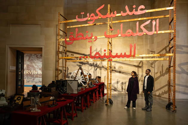 When Words Fall Silent, Cinema Speaks by Zineb Sedira at Tate Britain, London, UK 12 May 2026 When Words Fall Silent, Cinema Speaks, the Tate Britain Commission by Zineb Sedira on display in the Duveen Galleries at Tate Britain, London, UK, on 12 May 2026. The large-scale immersive installation, the artist s largest UK commission to date, draws on family archives and the history of cinema to explore themes of memory, migration and trauma., Credit:Pete Speller Avalon Copyright: xPetexSpellerx xAvalonx 1098288804