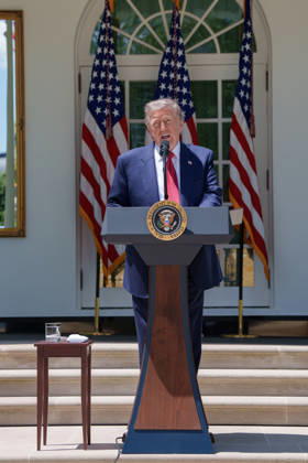 Donald Trump hosts a Mothers Day luncheon President Donald Trump hosts a Mothers Day luncheon in the Rose Garden at the White House, Friday, May 8, 2026., Credit:Abe McNatt B66 Avalon  Copyright: xAbexMcNattx xB66x xAvalonx 1098185707