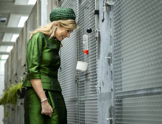 Almere, The Netherlands, 2026-05-12 11:41:54 ALMERE, 12-05-2026, Stichting AAP Queen Maxima opens the new Mammal Building of Stichting AAP in Almere. In this building, various species of exotic mammals are housed in a living environment that better meets their natural needs, with more spacious, professional care and an adapted climate. PHOTO: NLBeeld POOL Remko de Waal Credit: NL Beeld Patrick van Emst  Copyright: xx x