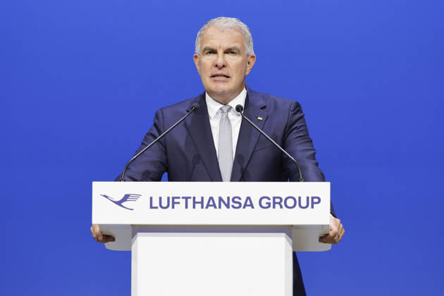 Carsten Spohr bei der Hauptversammlung der Deutschen Lufthansa AG in der Messe Frankfurt, Halle 5.1 & Congress Center. Frankfurt, 12.05.2026