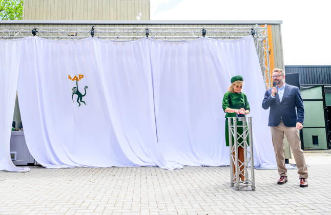 Queen opens the new Mammal Building of the AAP Foundation. Almere, the Netherlands. 12 May 2026 Queen Maxima during a visit to the new Mammal Building of the AAP Foundation. In this building, various types of exotic mammals are accommodated in a living environment that better suits their natural needs. Almere The Netherlands  Copyright: xDPPA POOL PatrickxvanxEmstx