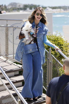 Cannes Heidi Klum Exits Martinez MP Cannes, France- May 12: Heidi Klum arrives to Hotel Martinez beach restaurant during 79th Festival of Cannes, on May 12, 2026 in Cannes, France. Photo by Marco Piovanotto ABACAPRESS:COM Cannes France  Copyright: xPiovanottoxMarco ABACAx