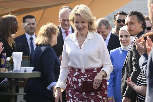 Queen Mathilde Attends 2026 Turkey Economic Mission ISTANBUL, TURKEY - MAY 12: Queen Mathilde of Belgium pictured attending the Ageas and Sabanc1 Group conference: Celebrating 15 Years of a Strategic BelgianTurkish Partnership in Insurance during the Belgian Economic Mission to the Republic of Turkey on May 12, 2026 in Istanbul, Turkey, 12 05 2026 Istanbul Turkey  Copyright: xPhilipxReynaersx
