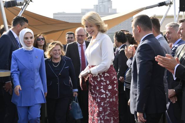 Queen Mathilde Attends 2026 Turkey Economic Mission ISTANBUL, TURKEY - MAY 12: Queen Mathilde of Belgium pictured attending the Ageas and Sabanc1 Group conference: Celebrating 15 Years of a Strategic BelgianTurkish Partnership in Insurance during the Belgian Economic Mission to the Republic of Turkey on May 12, 2026 in Istanbul, Turkey, 12 05 2026 Istanbul Turkey  Copyright: xPhilipxReynaersx