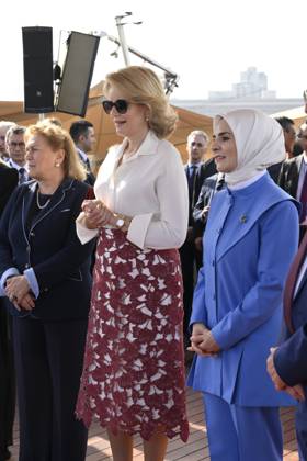 Queen Mathilde Attends 2026 Turkey Economic Mission ISTANBUL, TURKEY - MAY 12: Queen Mathilde of Belgium pictured attending the Ageas and Sabanc1 Group conference: Celebrating 15 Years of a Strategic BelgianTurkish Partnership in Insurance during the Belgian Economic Mission to the Republic of Turkey on May 12, 2026 in Istanbul, Turkey, 12 05 2026 Istanbul Turkey  Copyright: xPhilipxReynaersx