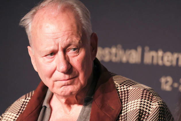 Cannes - Jury Press Conference Jury Member Stellan Skarsgard speaks during the Jury press conference at the 79th annual Cannes Film Festival at Palais des Festivals on May 12, 2026 in Cannes, France. Photo by Jean-Marc Haedrich Pool ABACAPRESS.COM Cannes France  Copyright: xABACAx