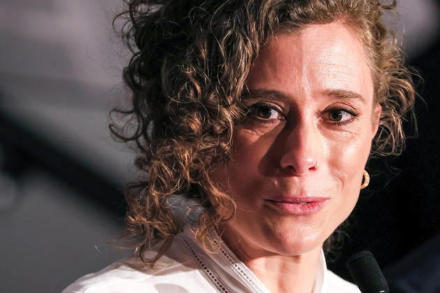 Cannes - Jury Press Conference Jury Member Laura Wandel speaks during the Jury press conference at the 79th annual Cannes Film Festival at Palais des Festivals on May 12, 2026 in Cannes, France. Photo by Jean-Marc Haedrich Pool ABACAPRESS.COM Cannes France  Copyright: xABACAx