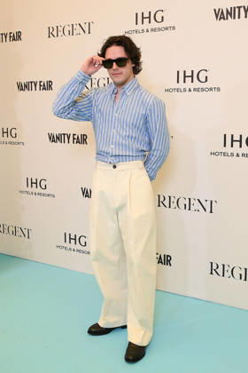 Jessica Platt and Harry Collett at the Vanity Fair photocall on the beach at the Carlton Hotel during the 79th International Film Festival in Cannes, France, May 12, 2026 Lionel Urman Bestimage Celebs attend the Vanity Fair Lunch during the 79th annual Cannes Film Festival at Carlton Beach Club on May 12, 2026 in Cannes, France Paris France  Copyright: xLIONELxURMANxx xBESTIMAGExLIONELxURMANxx xBESTIMAGEx